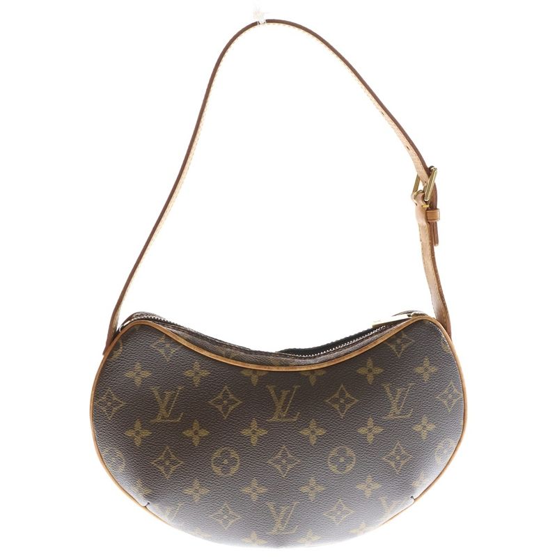 Louis Vuitton Monogram Croissant PM Leather Handbag Brown M51510