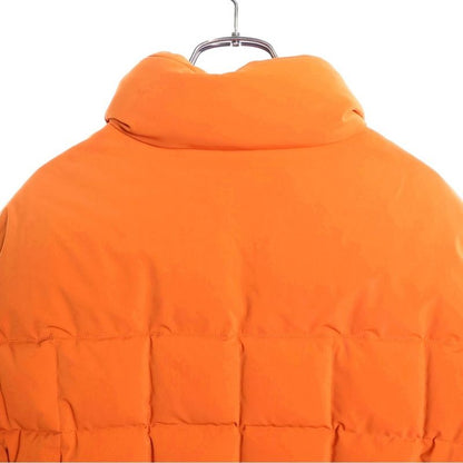 Hermes Fjord Quilted Stand Collar Zip Up Down Jacket Orange