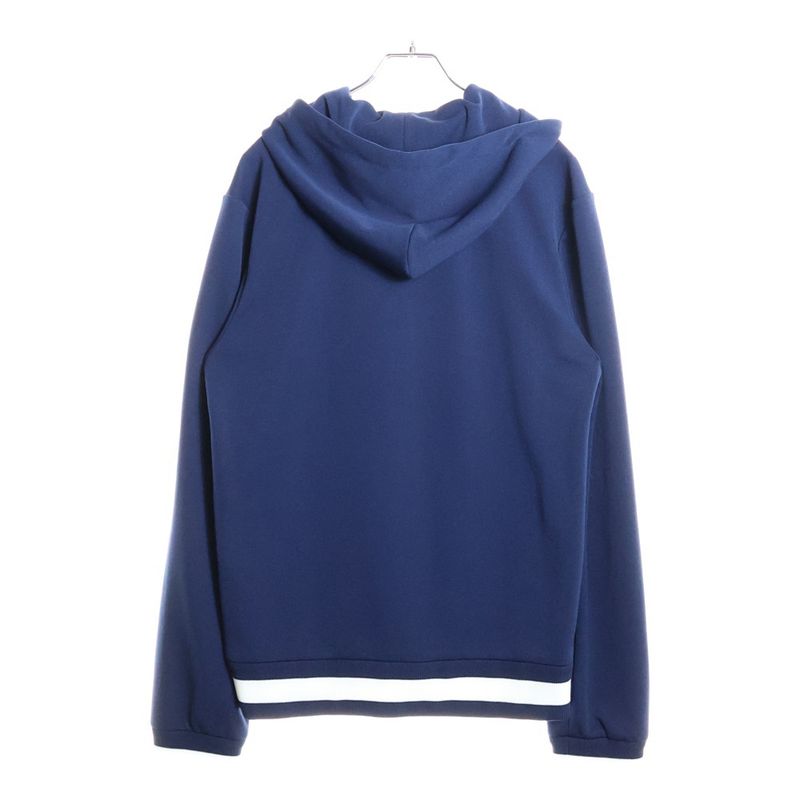 Gucci Technical Jersey Logo Hooded Sweatshirt Navy White 787939 Xjgj5