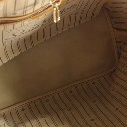 Louis Vuitton Monogram Old Neverfull MM Tote Bag Handbag Brown Leather ×pvc