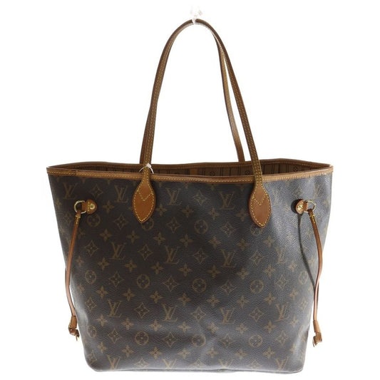 Louis Vuitton Monogram Old Neverfull MM Tote Bag Handbag Brown Leather ×pvc