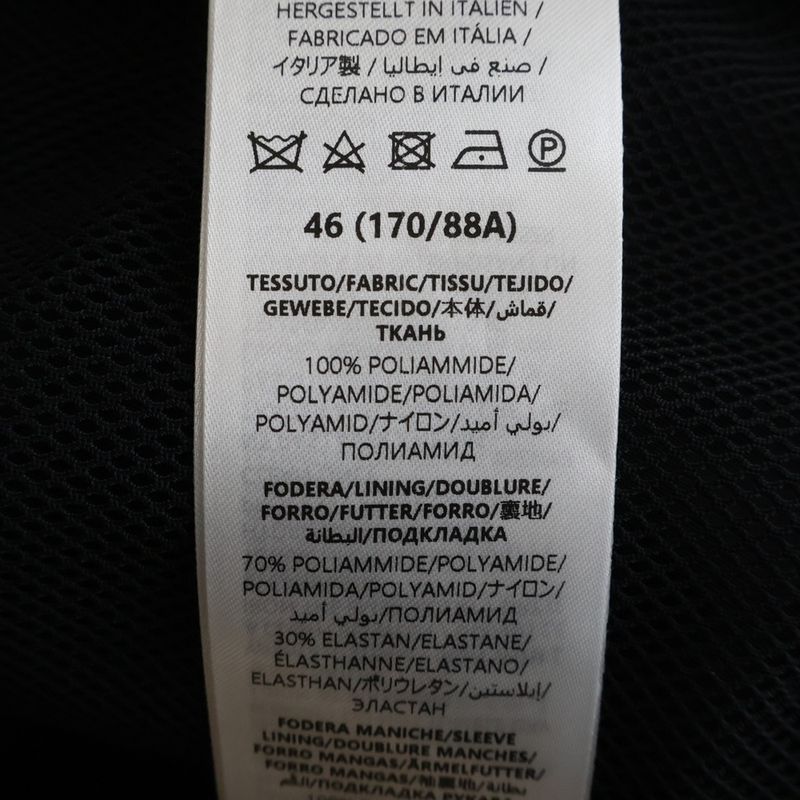 Gucci 25ss Leather Patch Logo Nylon Twill Layered Hooded Zip Up Jacket Black