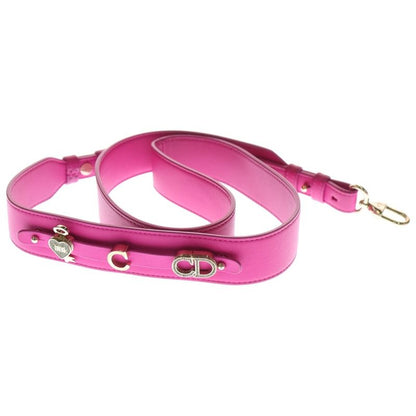 Christian Dior Lady Dior Small 2way Handbag Shoulder Bag Pink Leather