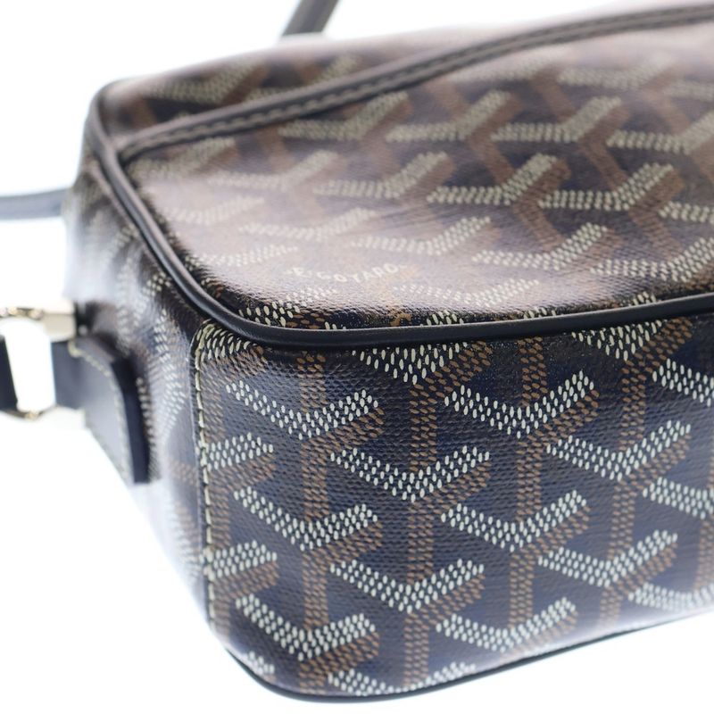 Goyard Cup Veil PM Shoulder Bag PVC×leather Navy