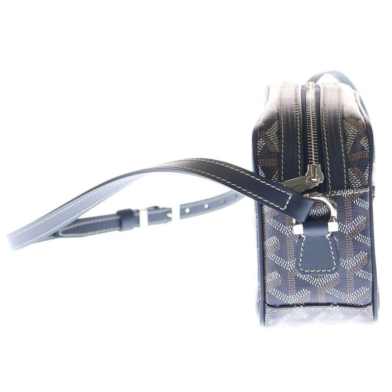 Goyard Cup Veil PM Shoulder Bag PVC×leather Navy