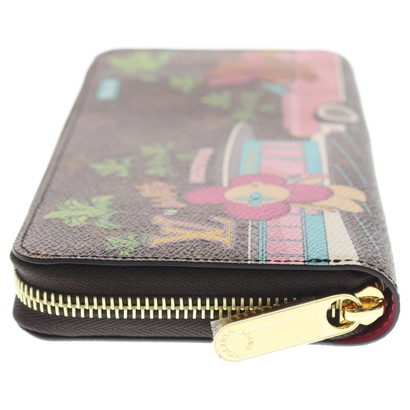 Louis Vuitton Monogram Zippy Wallet Vivienne Round Zipper Long Wallet Brown