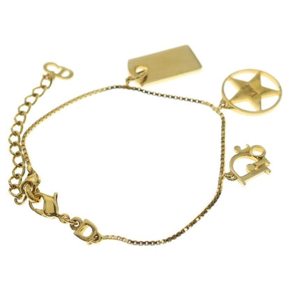 Dior Logo Plate Star Bracelet Gold GP