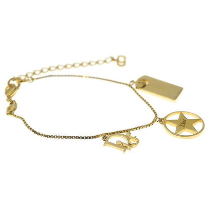 Dior Logo Plate Star Bracelet Gold GP