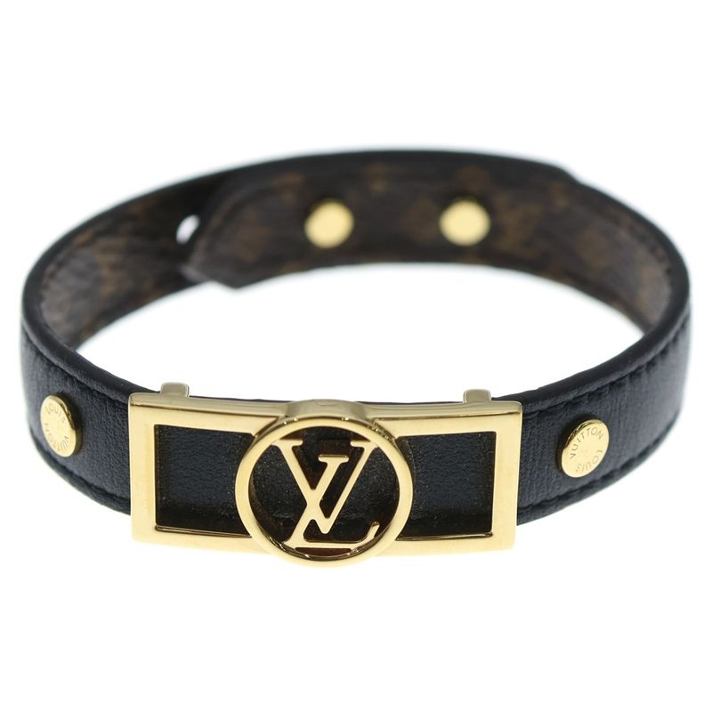 Louis Vuitton Bracelet Dauphine Bracelet Brown M6558 Gold Hardware