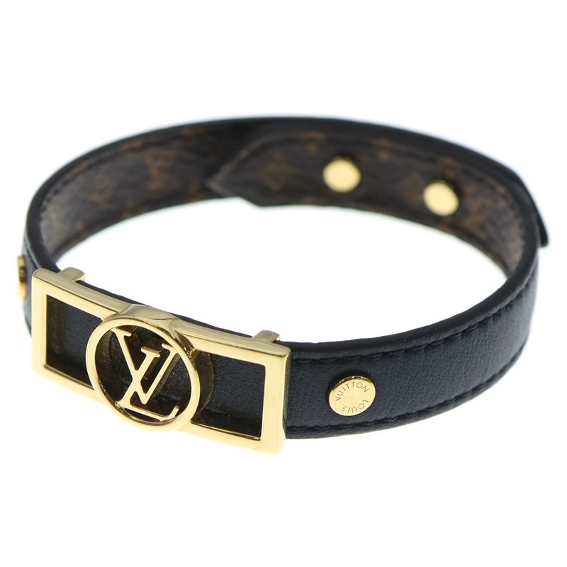 Louis Vuitton Bracelet Dauphine Bracelet Brown M6558 Gold Hardware