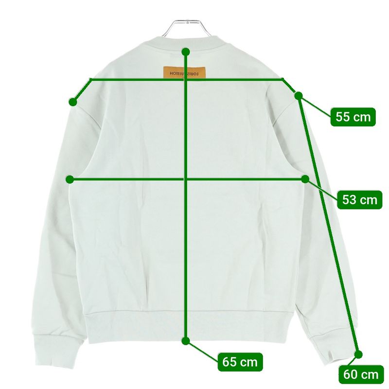 Louis Vuitton 23aw Graphic Logo Sagara Patch Sweatshirt Rm232 Ihn Hpy85w Gray