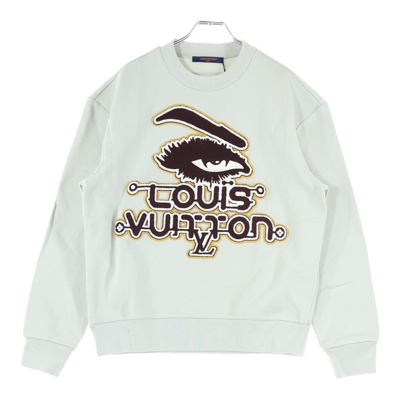 Louis Vuitton 23aw Graphic Logo Sagara Patch Sweatshirt Rm232 Ihn Hpy85w Gray
