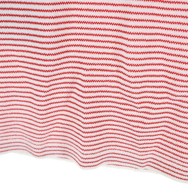 Prada P24r2g Logo Embroidery Slim Fit Border Short Sleeve T-Shirt Cut and Sewn