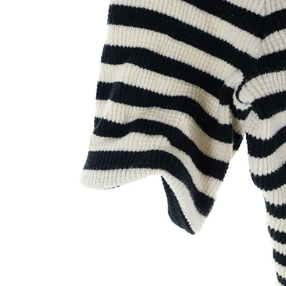 Celine Ribbed Cotton Jersey Marinière T-Shirt Cut and Sewn White Black 2x46h136k