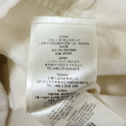 Fendi Baguette Bag Decoration Fs7947 Amgy Cotton Long Sleeve Sweatshirt White