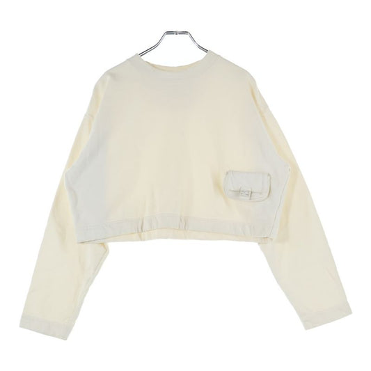 Fendi Baguette Bag Decoration Fs7947 Amgy Cotton Long Sleeve Sweatshirt White