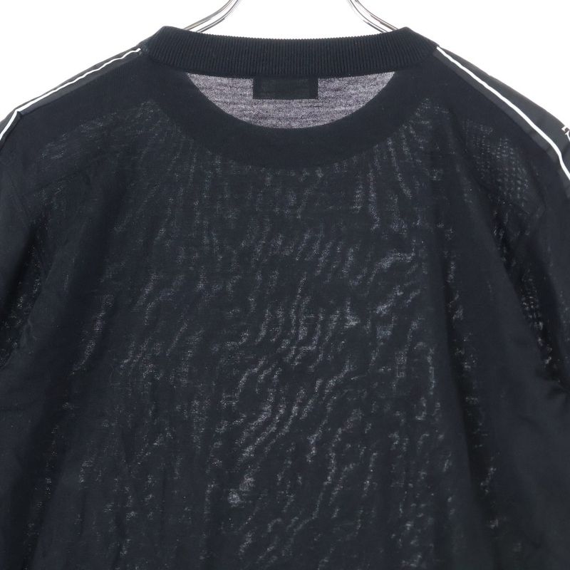 Dior Sideline Logo Knit Crew Neck Sweater Black 863m653at673