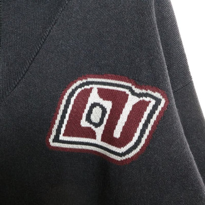 Louis Vuitton LV Zip Up Jacket Rm232 Biu Hpn97w LV Logo Zip Up Knit Jacket Gray