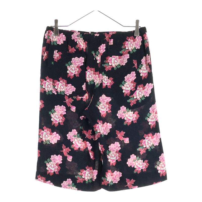 Gucci GG Pattern Floral Pattern Shorts Black Pink 624399