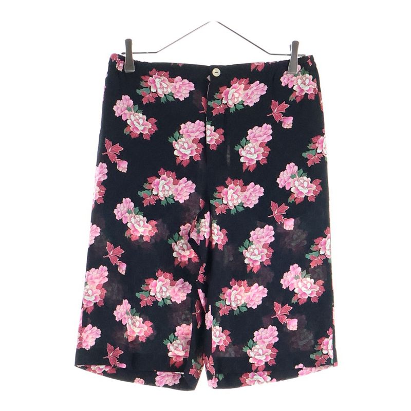 Gucci GG Pattern Floral Pattern Shorts Black Pink 624399