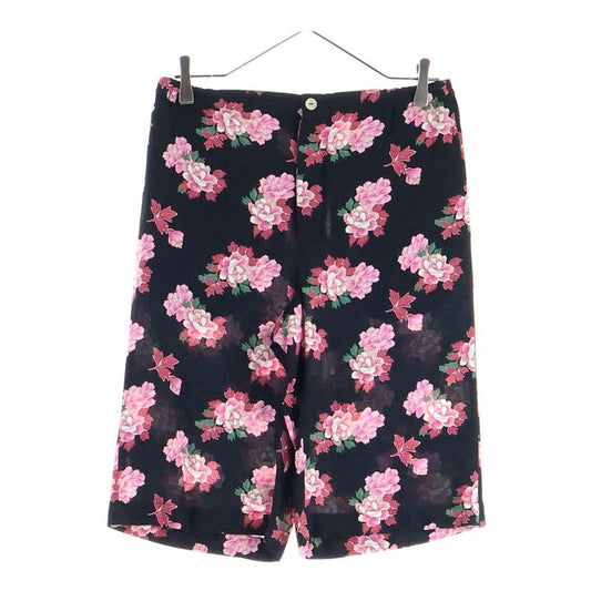 Gucci GG Pattern Floral Pattern Shorts Black Pink 624399