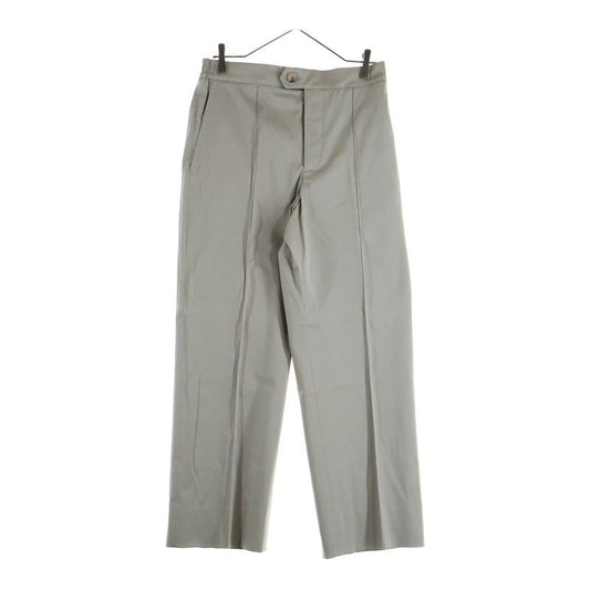 Hermes Cotton Chino Center Press Straight Pants Beige