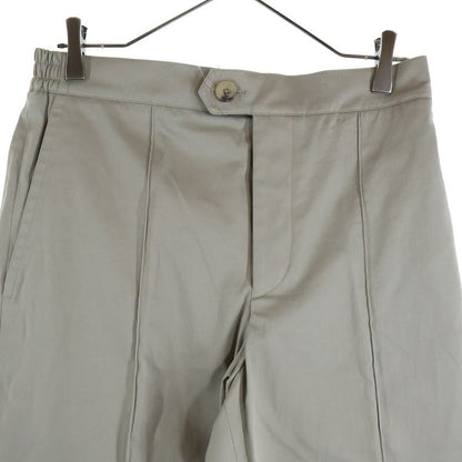 Hermes Cotton Chino Center Press Straight Pants Beige