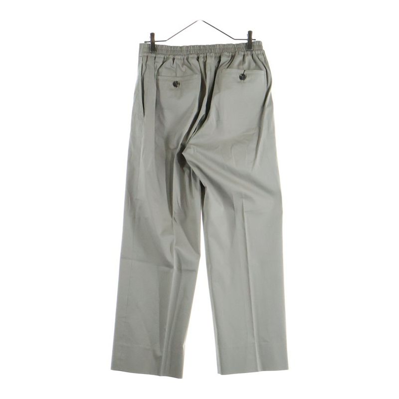 Hermes Cotton Chino Center Press Straight Pants Beige