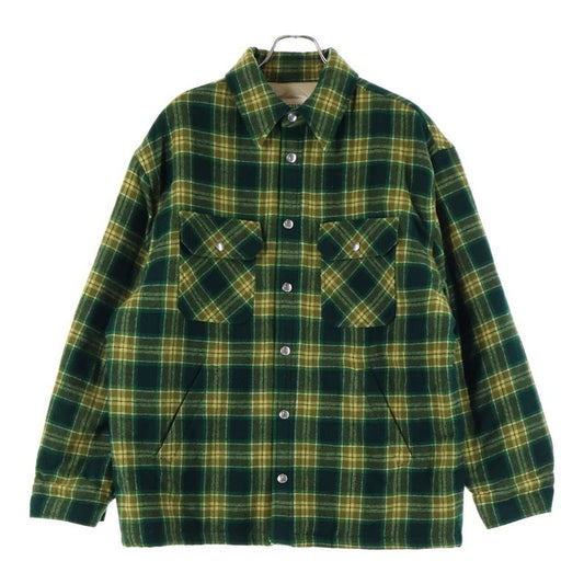 Celine 22aw Overshirt in Checked Wool Overshirt in Checked Wool Button Jacket