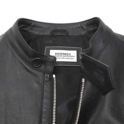 Hermes Single Riders Jacket Sheep Leather Cupro 4 Pockets 1602 Hermes