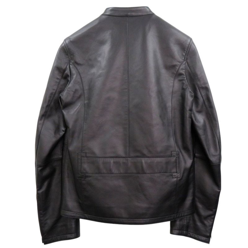 Hermes Single Riders Jacket Sheep Leather Cupro 4 Pockets 1602 Hermes