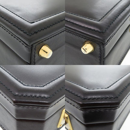 Gucci Vintage Trunk Case Briefcase Attache Case Leather Black 0957 Gucci