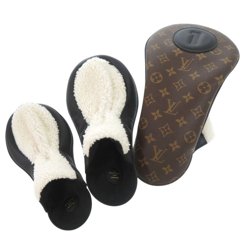 Louis Vuitton Monogram Golf Head Cabas Set Gi0825 PVC Coated Canvas Brown LV