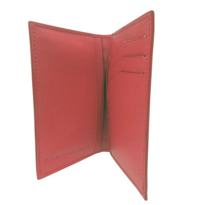 Balenciaga Grid Leather Card Case 214715 Red 2090 Balenciaga