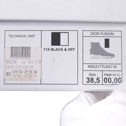 Unused Dior Technical Knit Kck217tlk Fabric Black Socks Sneakers Black 1895 Dior
