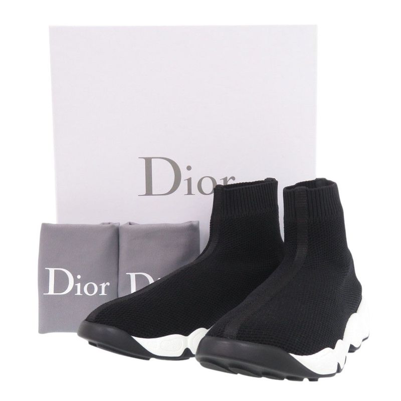 Unused Dior Technical Knit Kck217tlk Fabric Black Socks Sneakers Black 1895 Dior