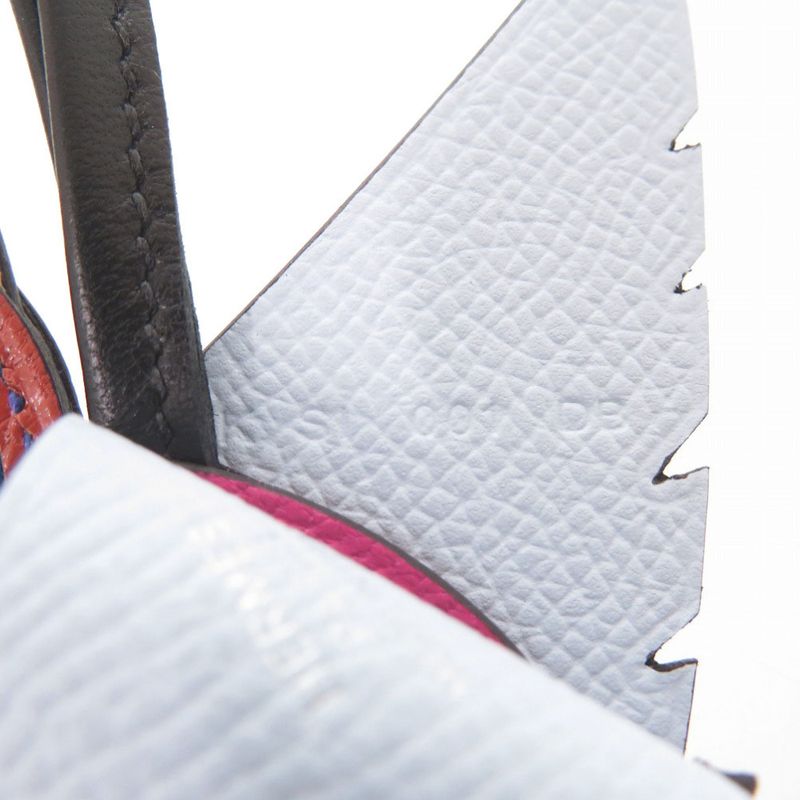 Unused Hermes Birdy Charm Kelly Plate Vaux Epson Chevre Misol Vaux Swift Blue