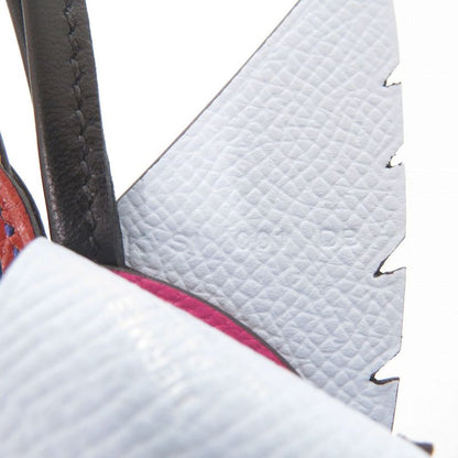 Unused Hermes Birdy Charm Kelly Plate Vaux Epson Chevre Misol Vaux Swift Blue