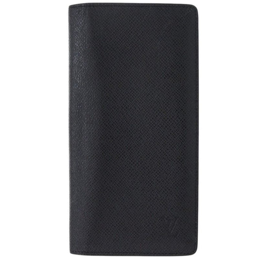 Louis Vuitton Portefeuille Plaza M30501 Taiga Leather Noir Black Long Wallet