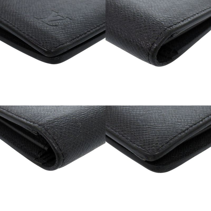 Louis Vuitton Portefeuille Plaza M30501 Taiga Leather Noir Black Long Wallet