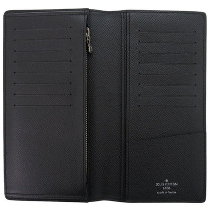 Louis Vuitton Portefeuille Plaza M30501 Taiga Leather Noir Black Long Wallet