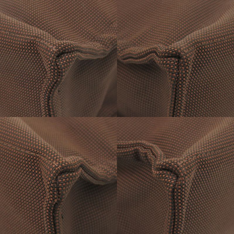 Hermes Her Line Tote MM Canvas Brown Tote Bag Brown 1817 Hermes Men's