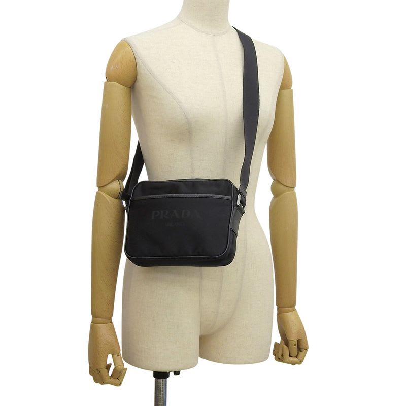 Prada Crossbody Shoulder Saffiano Black Bag