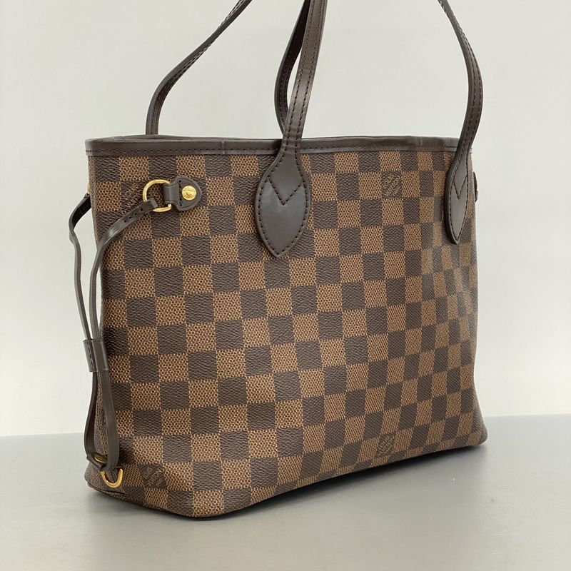 Louis Vuitton Damier Neverfull PM N41359 Ebene Womens Tote Bag