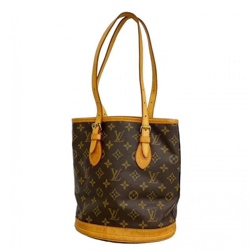Louis Vuitton Tote Bag Monogram Bucket PM M42238 Brown Ladies
