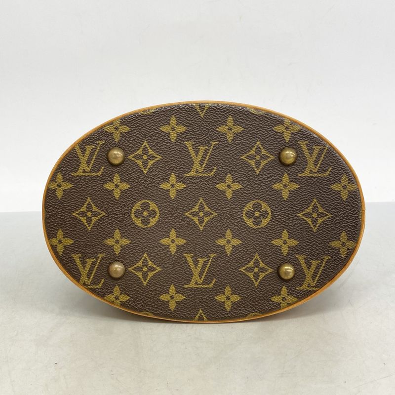 Louis Vuitton Tote Bag Monogram Bucket PM M42238 Brown Ladies