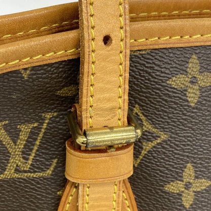 Louis Vuitton Tote Bag Monogram Bucket PM M42238 Brown Ladies