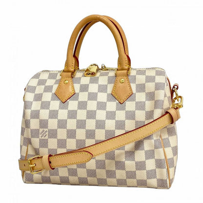 Louis Vuitton Handbag Damier Azure Speedy Bandoliere 25 N41374 White 2-way Bag