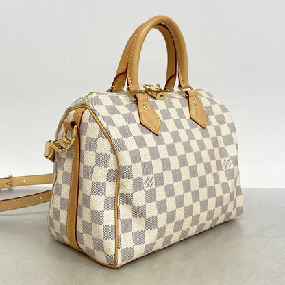 Louis Vuitton Handbag Damier Azure Speedy Bandoliere 25 N41374 White 2-way Bag