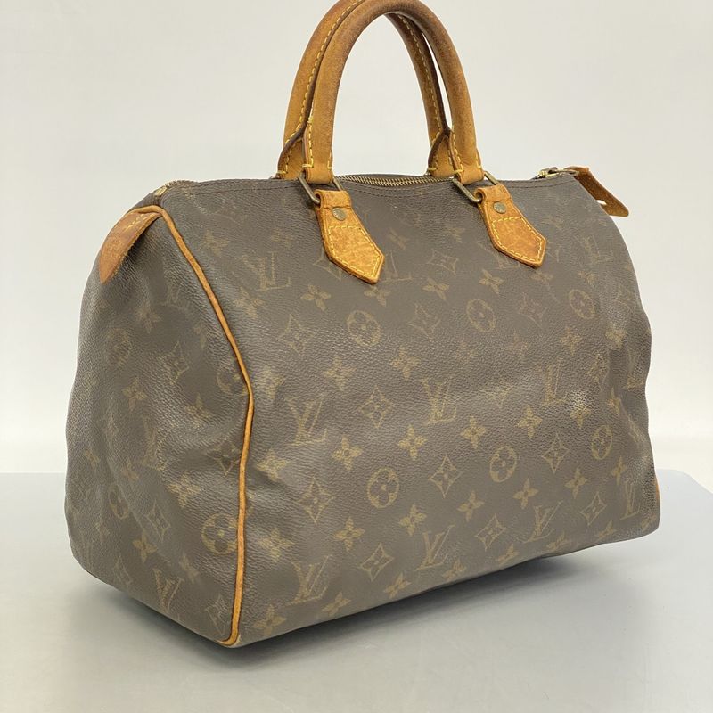Louis Vuitton Handbag Monogram Speedy 30 M41108 Brown Ladies